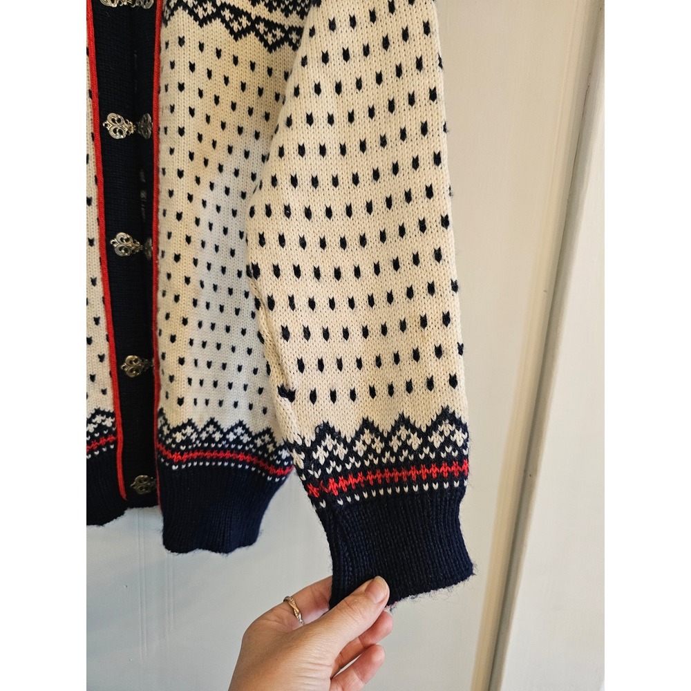 Vintage Bayard Zermatt By Dale of Noway Norwegian Nordic Cardigan Sweater Clasp‎ - Picture 5 of 7